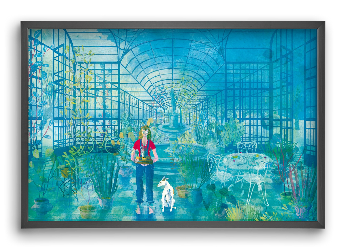 Greenhouse, 60x40 cm (60x40 cm), Fekete keret