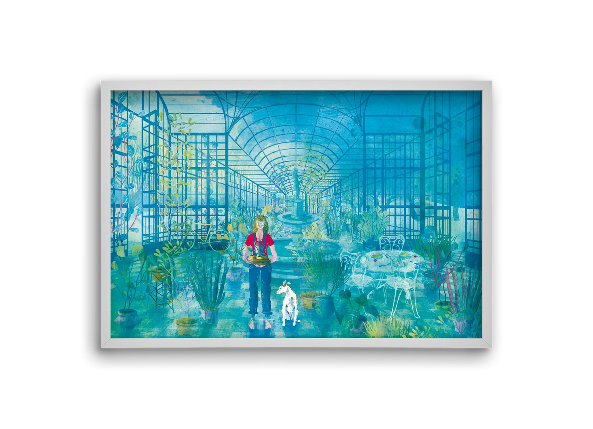 Greenhouse, 30x20 cm (30x20 cm), Fehér keret