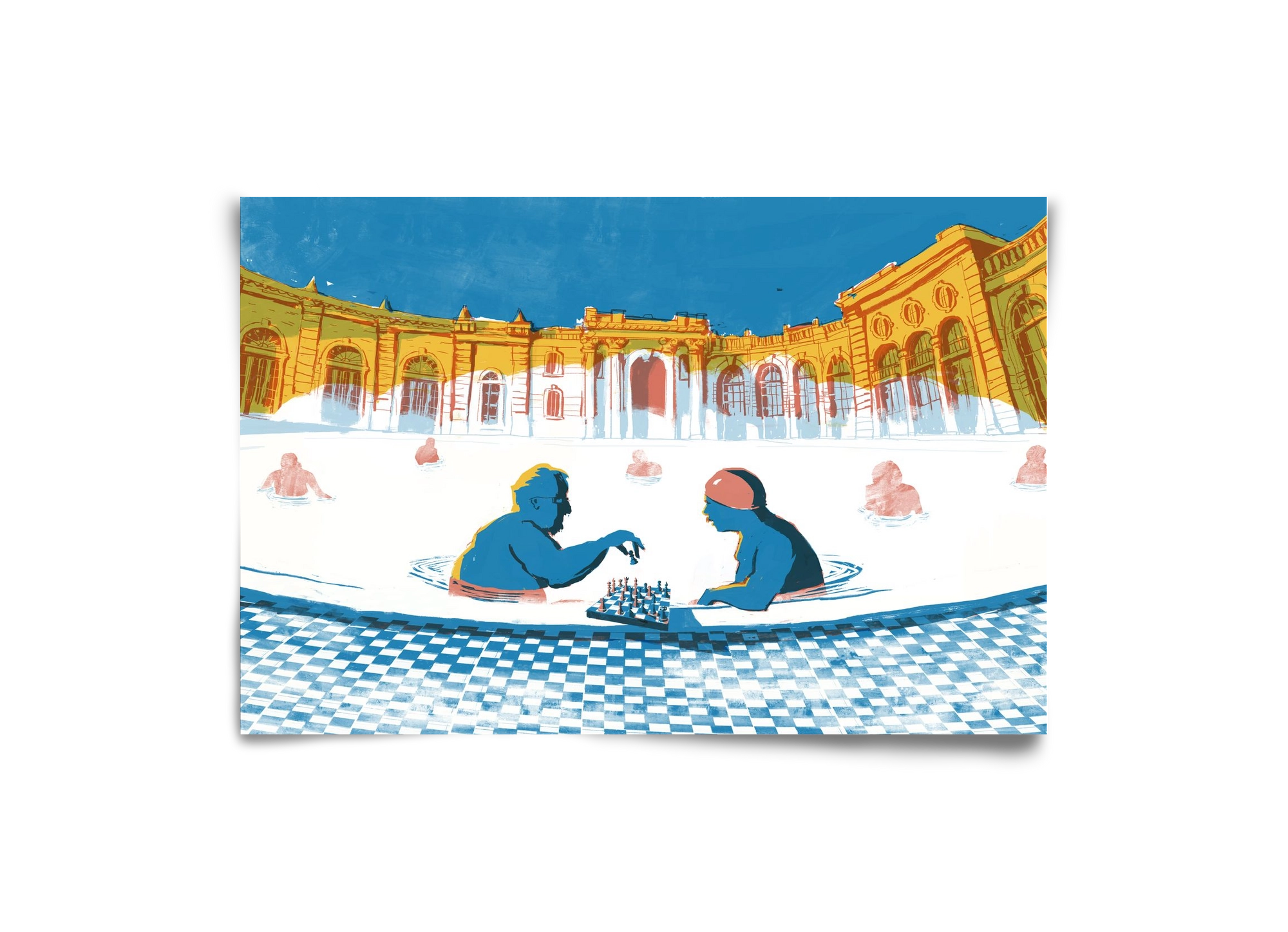 Szechenyi bath Budapest, 30x20 cm, Keret nélkül
