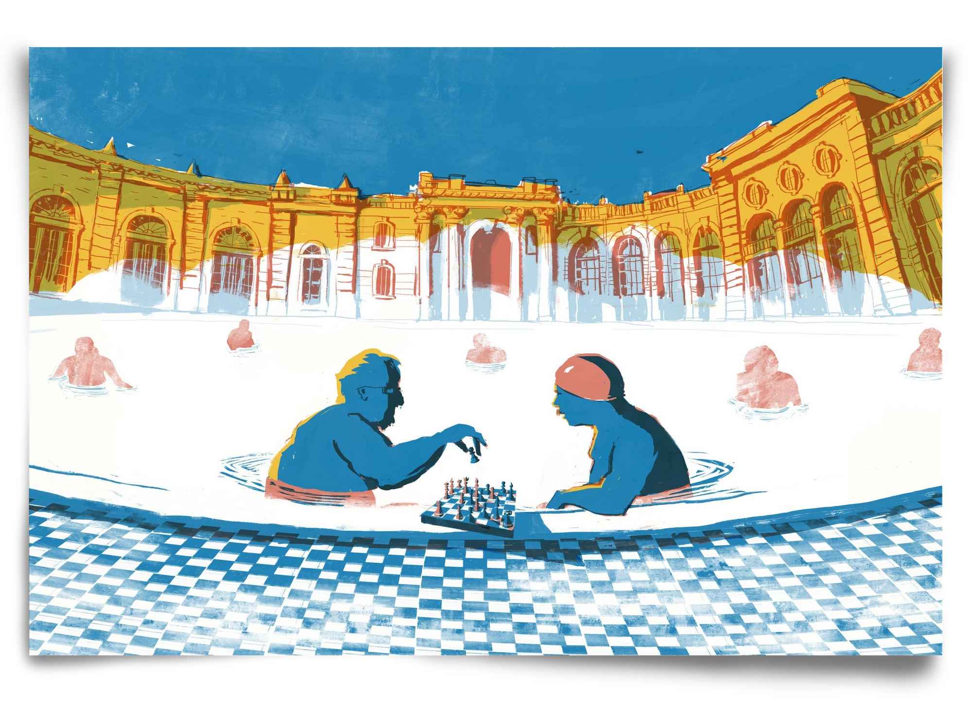 Szechenyi bath Budapest, 90x60 cm, Keret nélkül