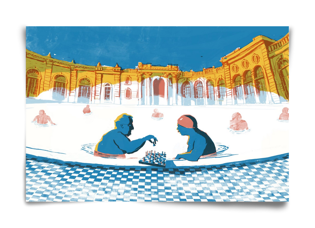 Szechenyi bath Budapest, 60x40 cm, Keret nélkül