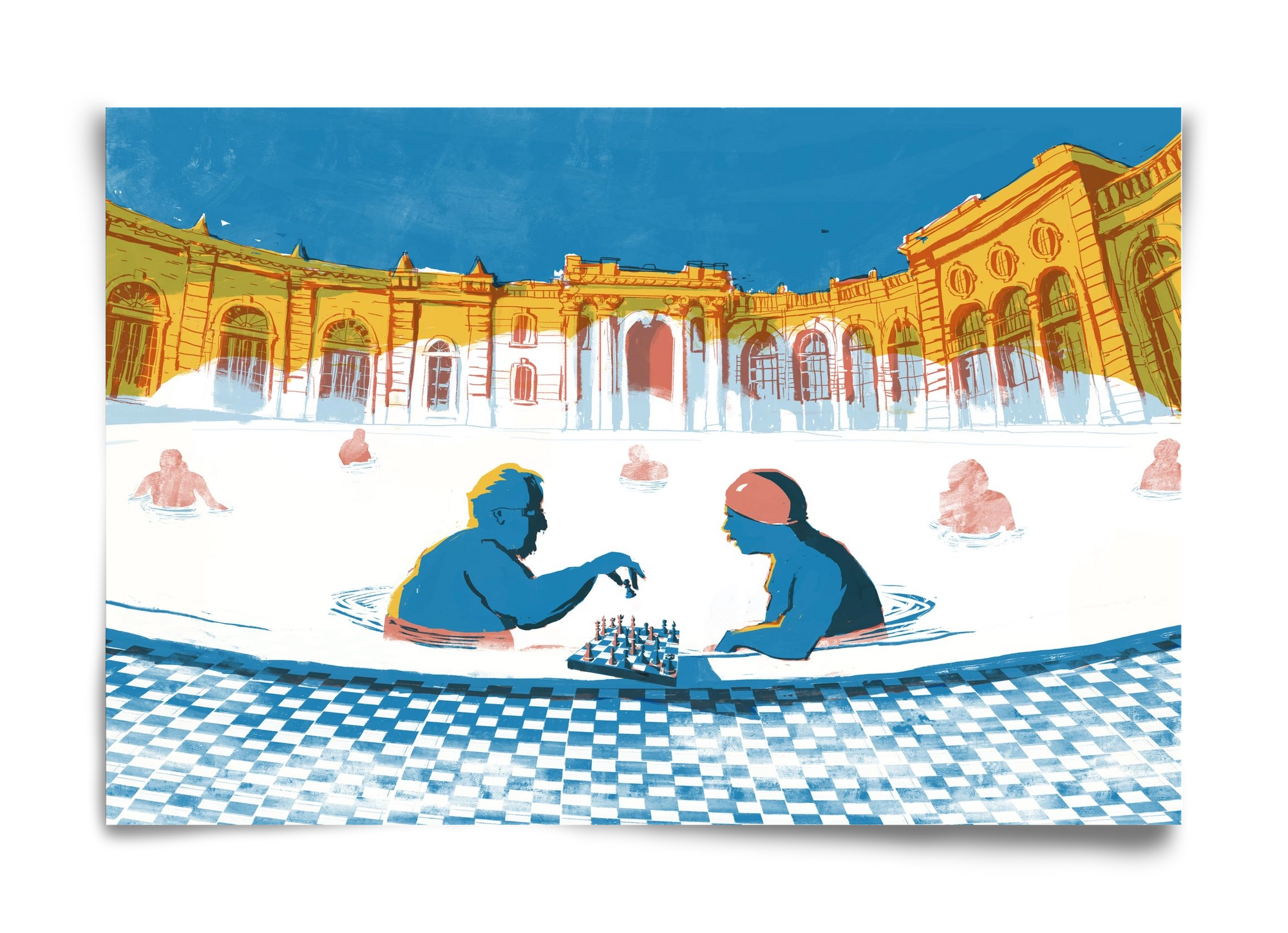 Szechenyi bath Budapest, 60x40 cm, Keret nélkül