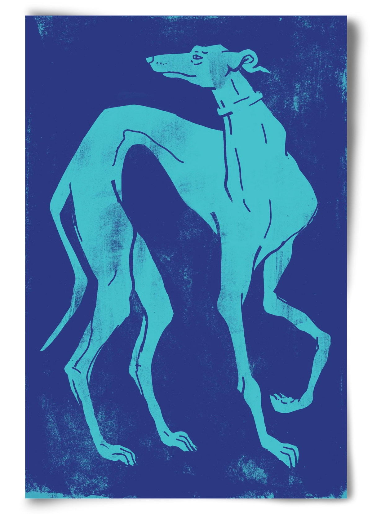 Greyhound I., 60x90 cm, Keret nélkül