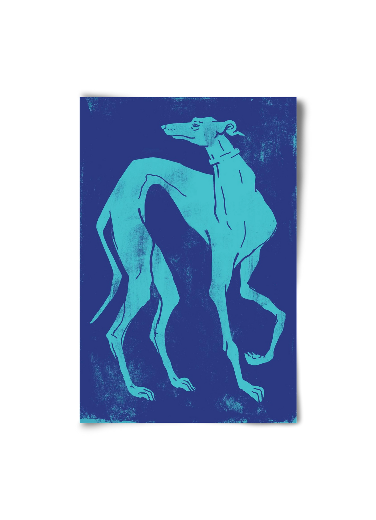 Greyhound I., 20x30 cm, Keret nélkül