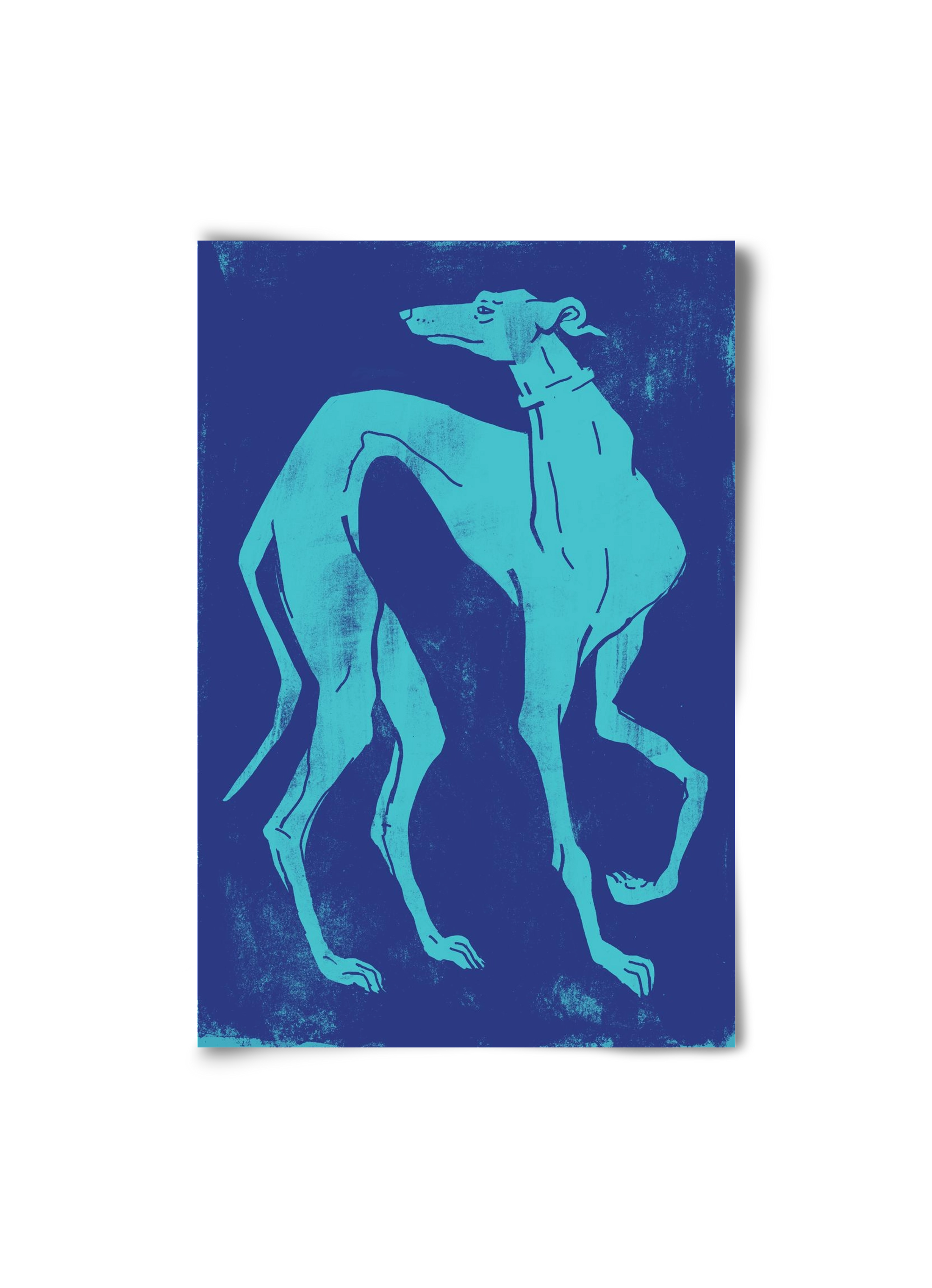 Greyhound I., 20x30 cm, Keret nélkül