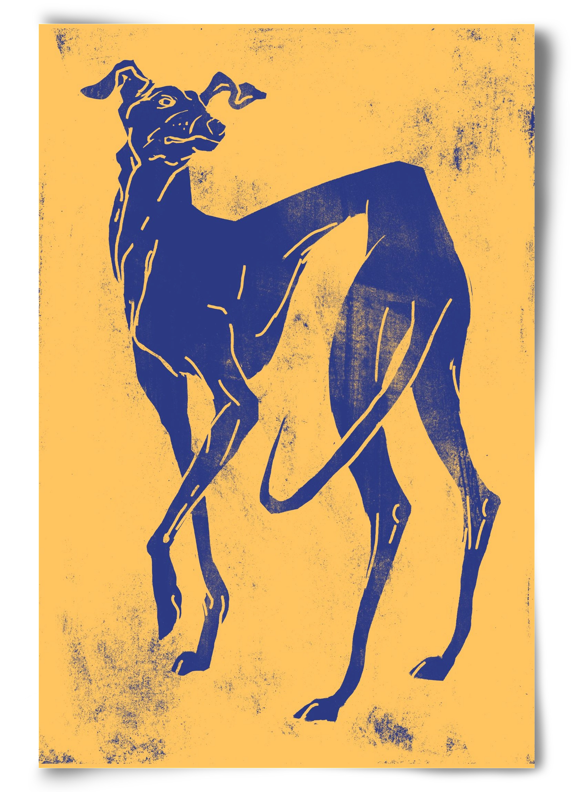 Greyhound II., 60x90 cm, Keret nélkül
