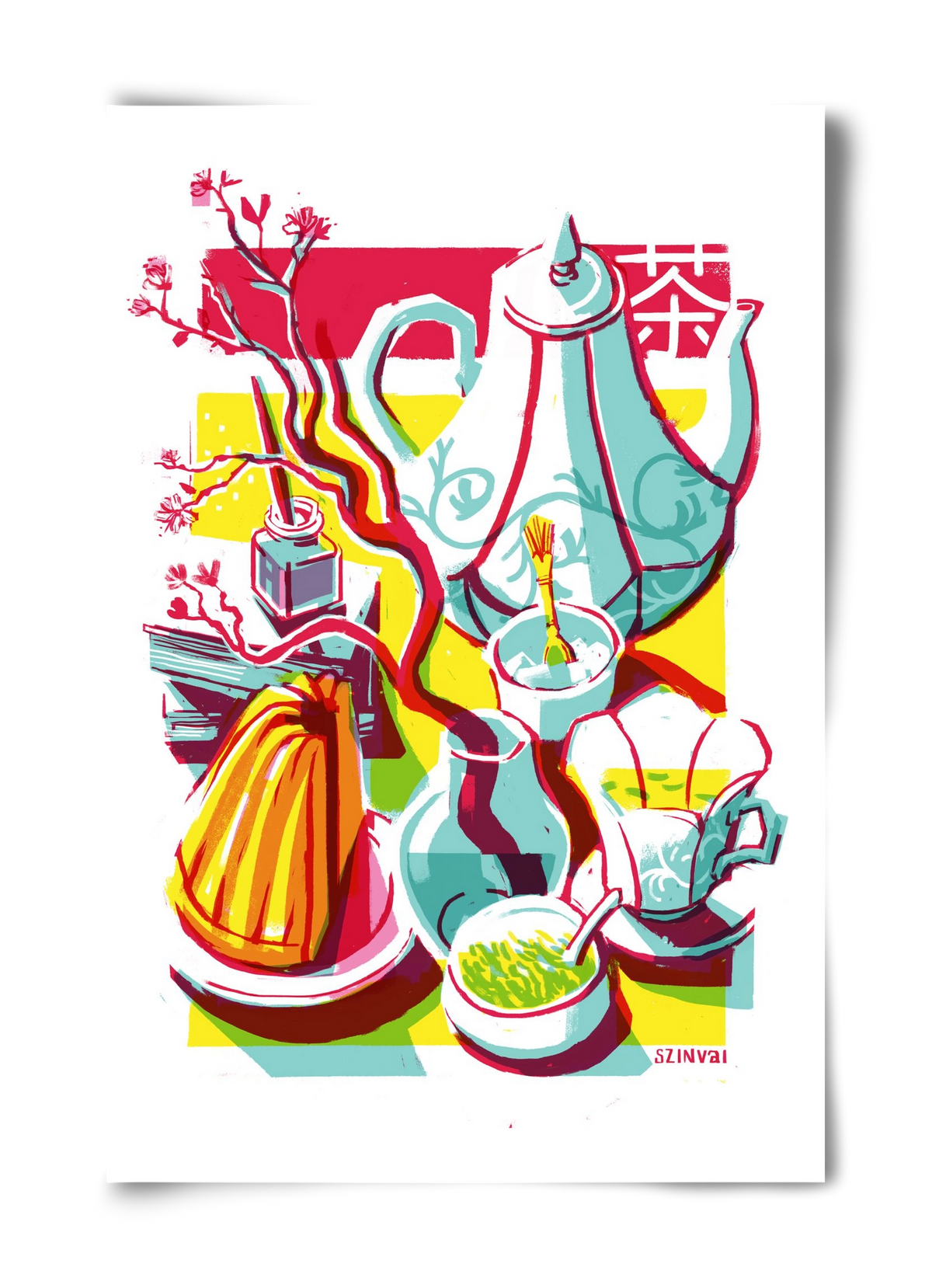 Tea time, 40x60 cm, Keret nélkül