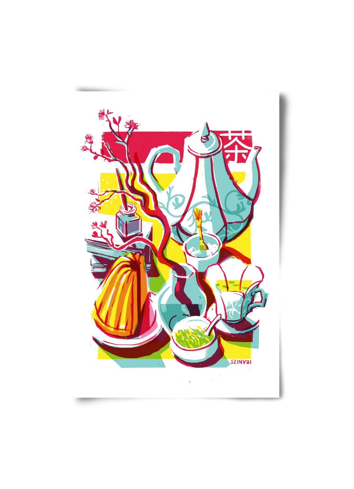 Tea time, 20x30 cm, Keret nélkül