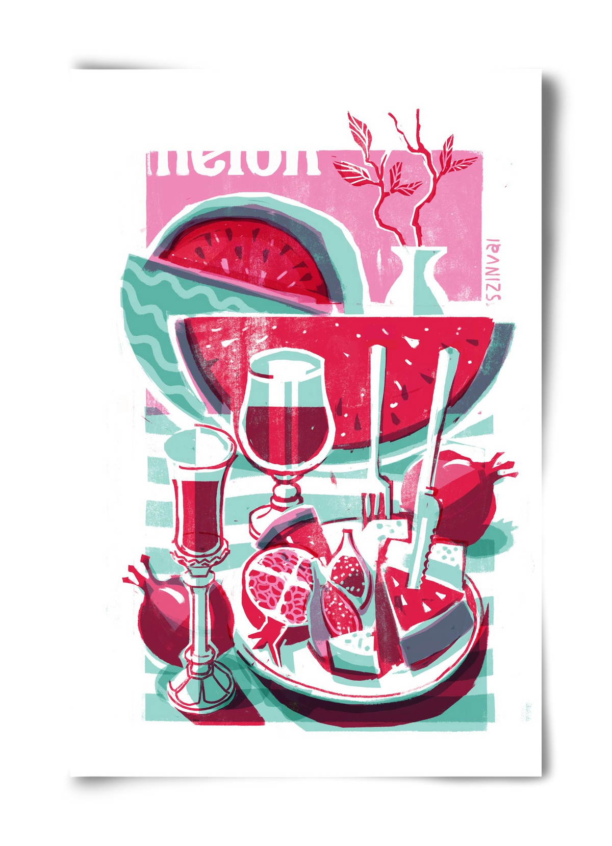 Watermelon, 40x60 cm, Keret nélkül