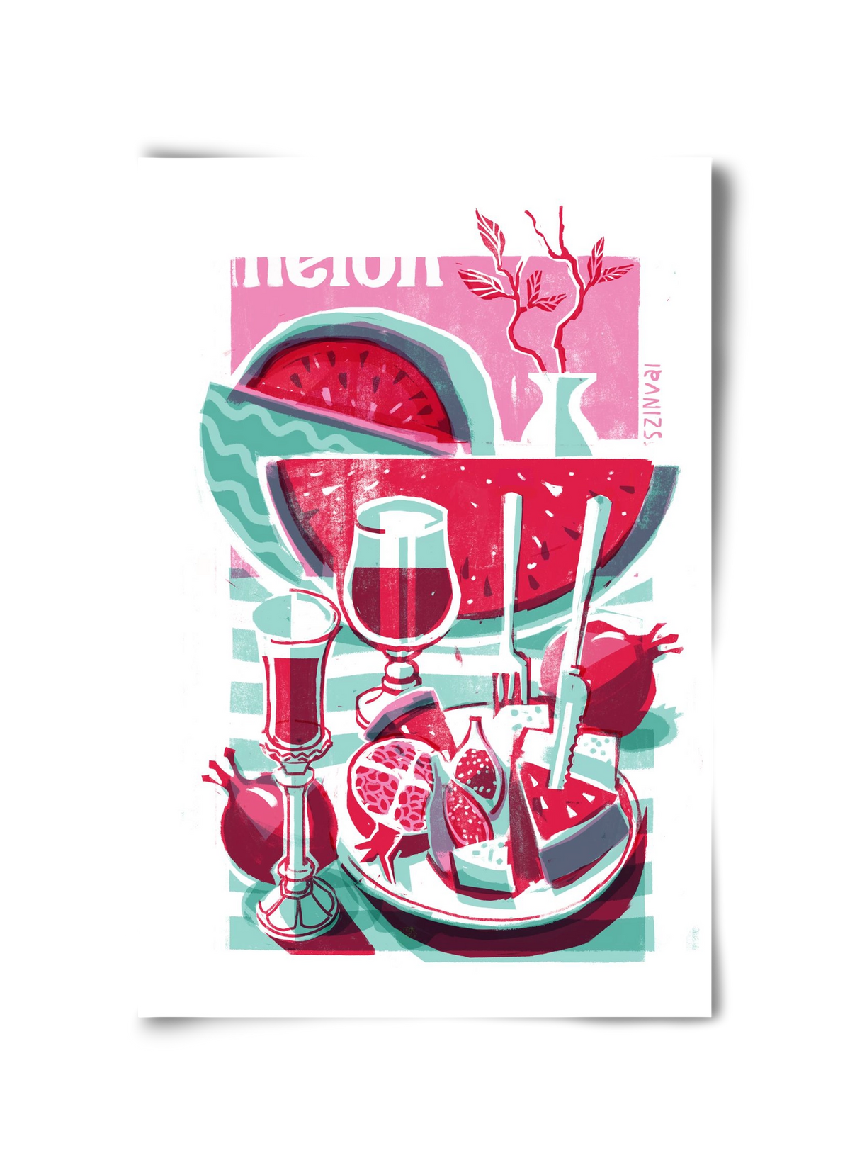 Watermelon, 30x45 cm, Keret nélkül