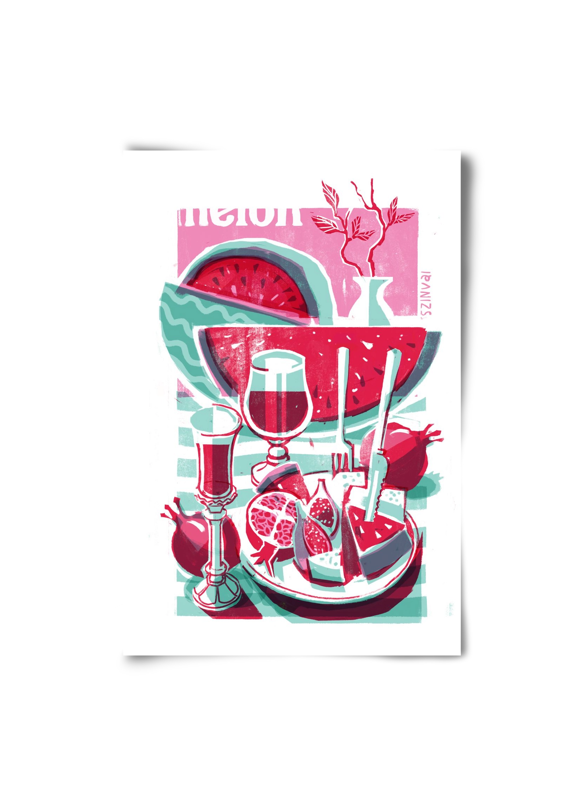 Watermelon, 20x30 cm, Keret nélkül