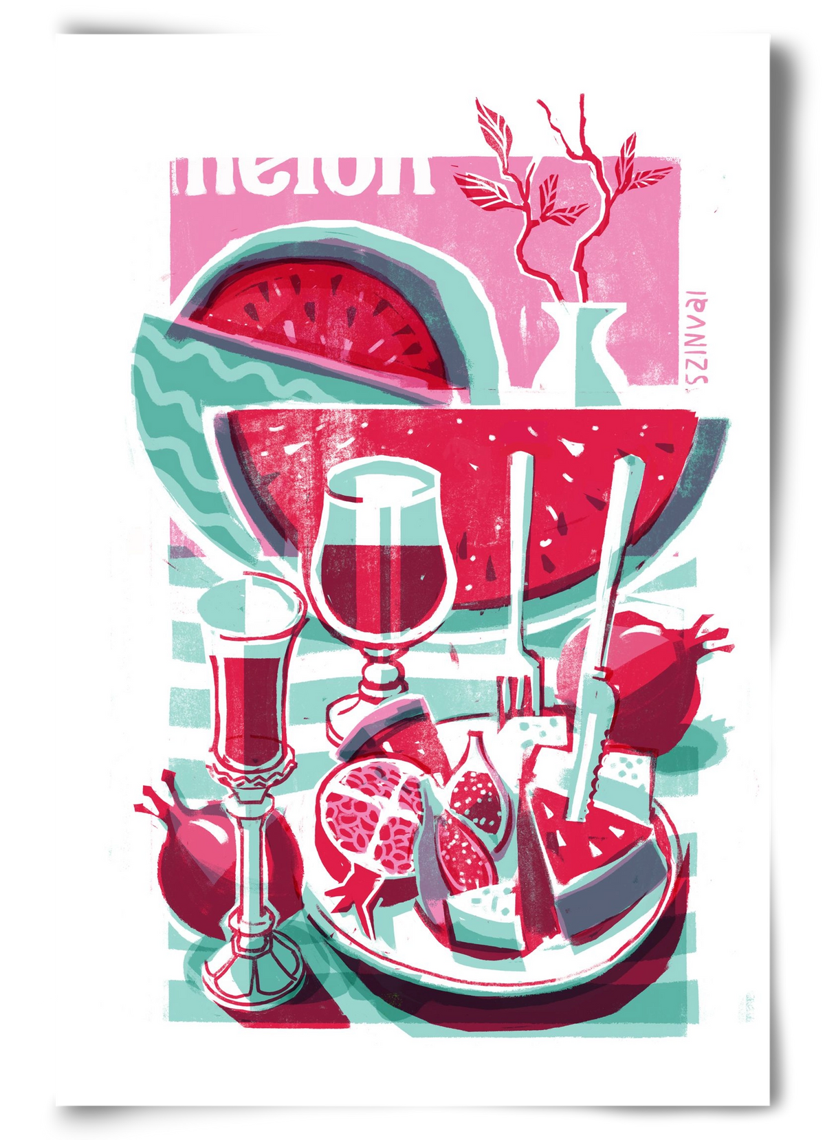 Watermelon, 60x90 cm, Keret nélkül