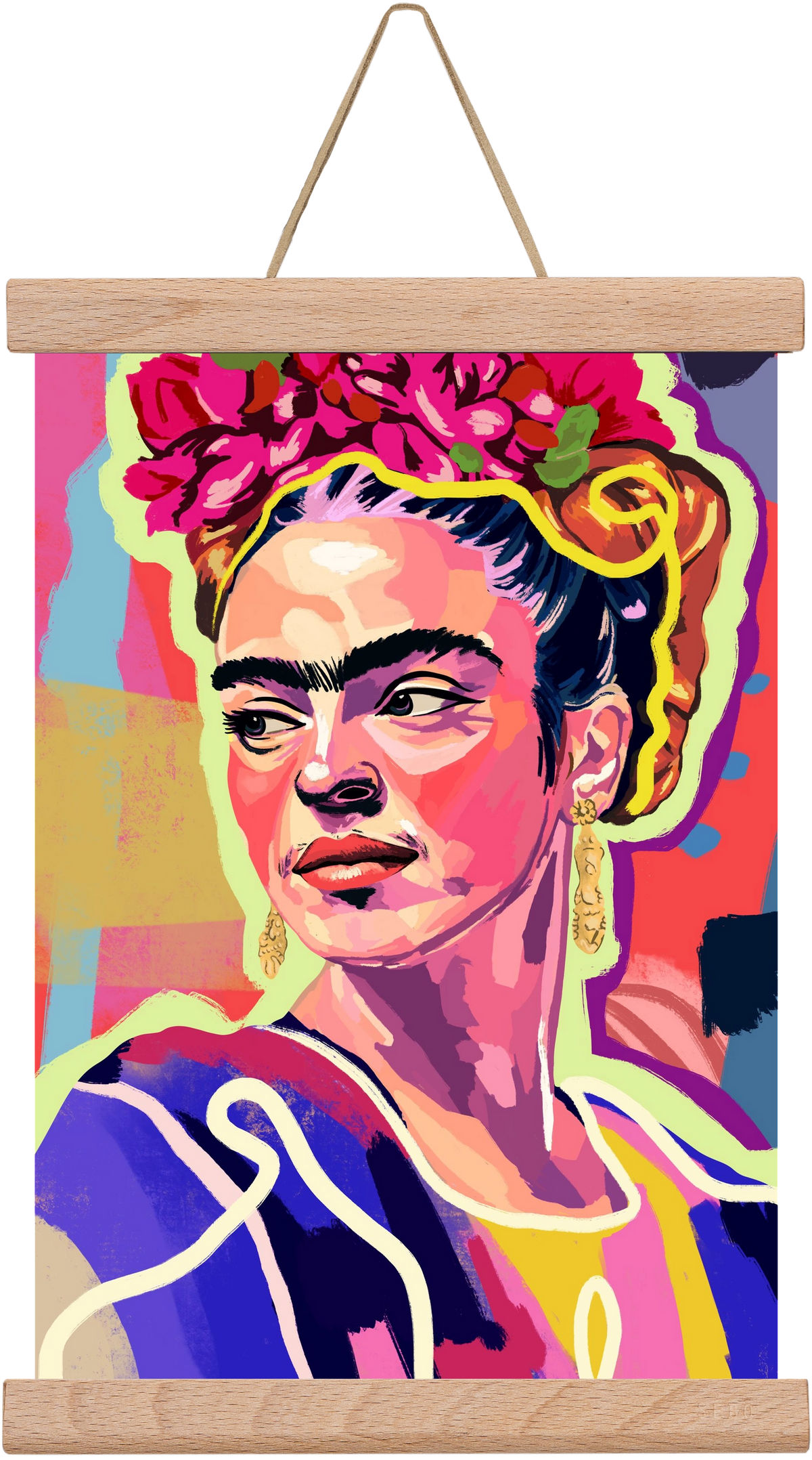 Frida, 20x30 cm (20x30 cm), Tölgy akasztó