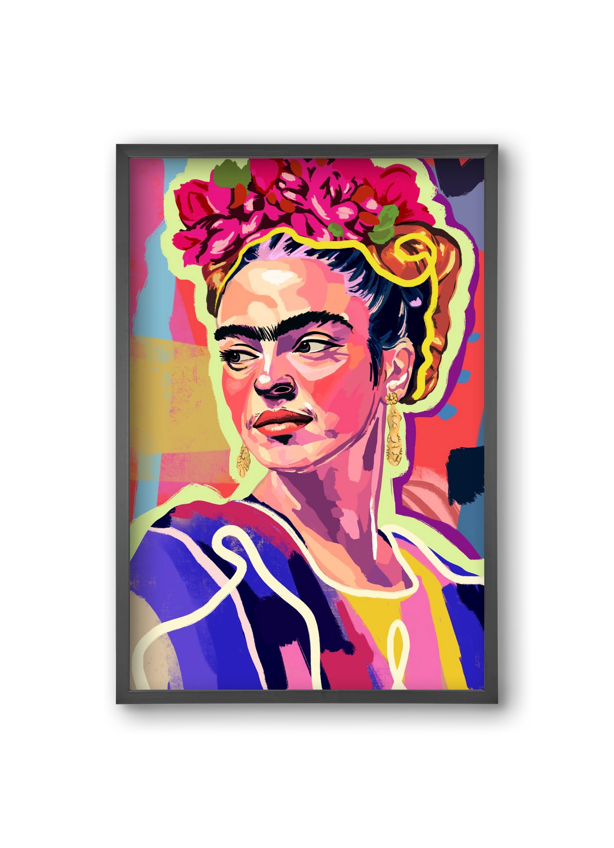Frida, 20x30 cm (20x30 cm), Fekete keret