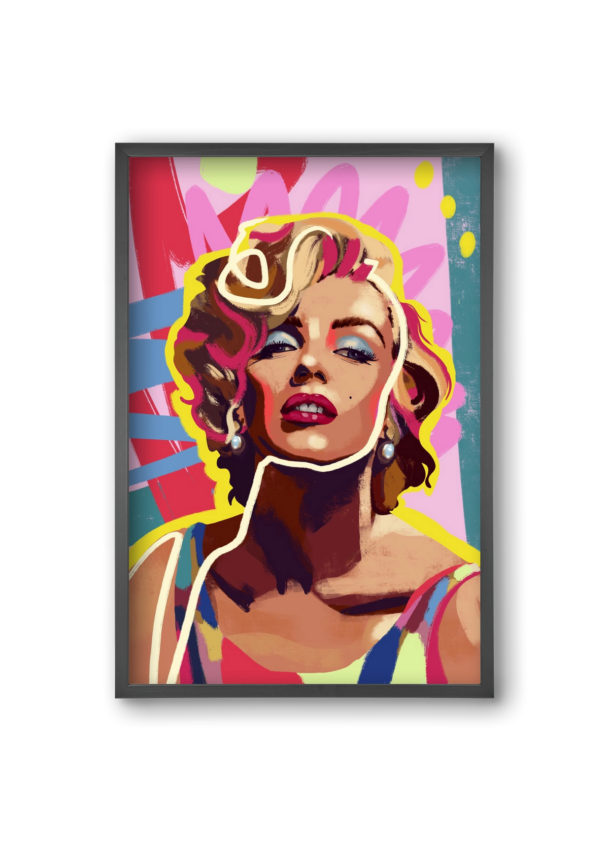 Marilyn, 20x30 cm (20x30 cm), Fekete keret