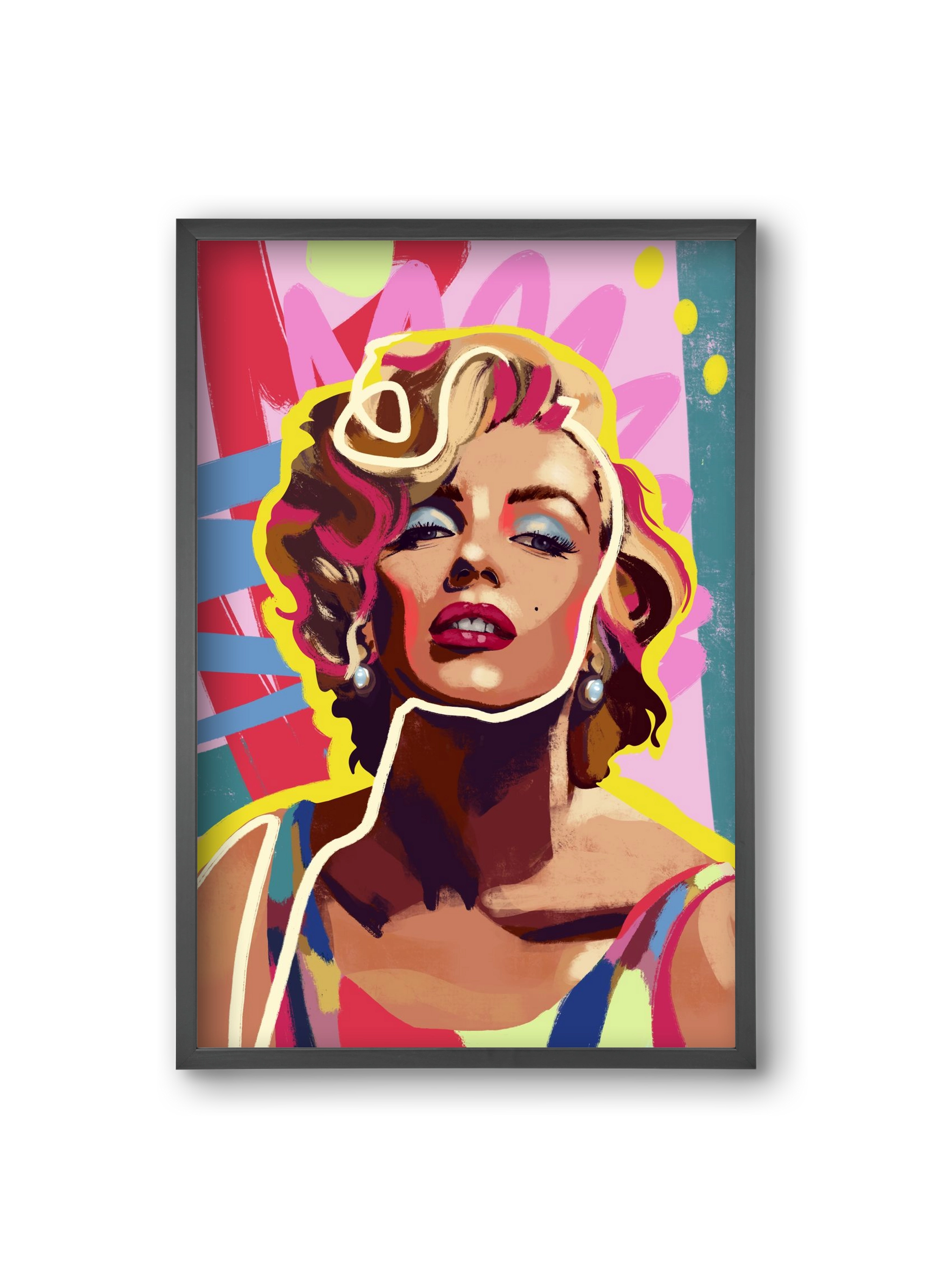 Marilyn, 20x30 cm (20x30 cm), Fekete keret