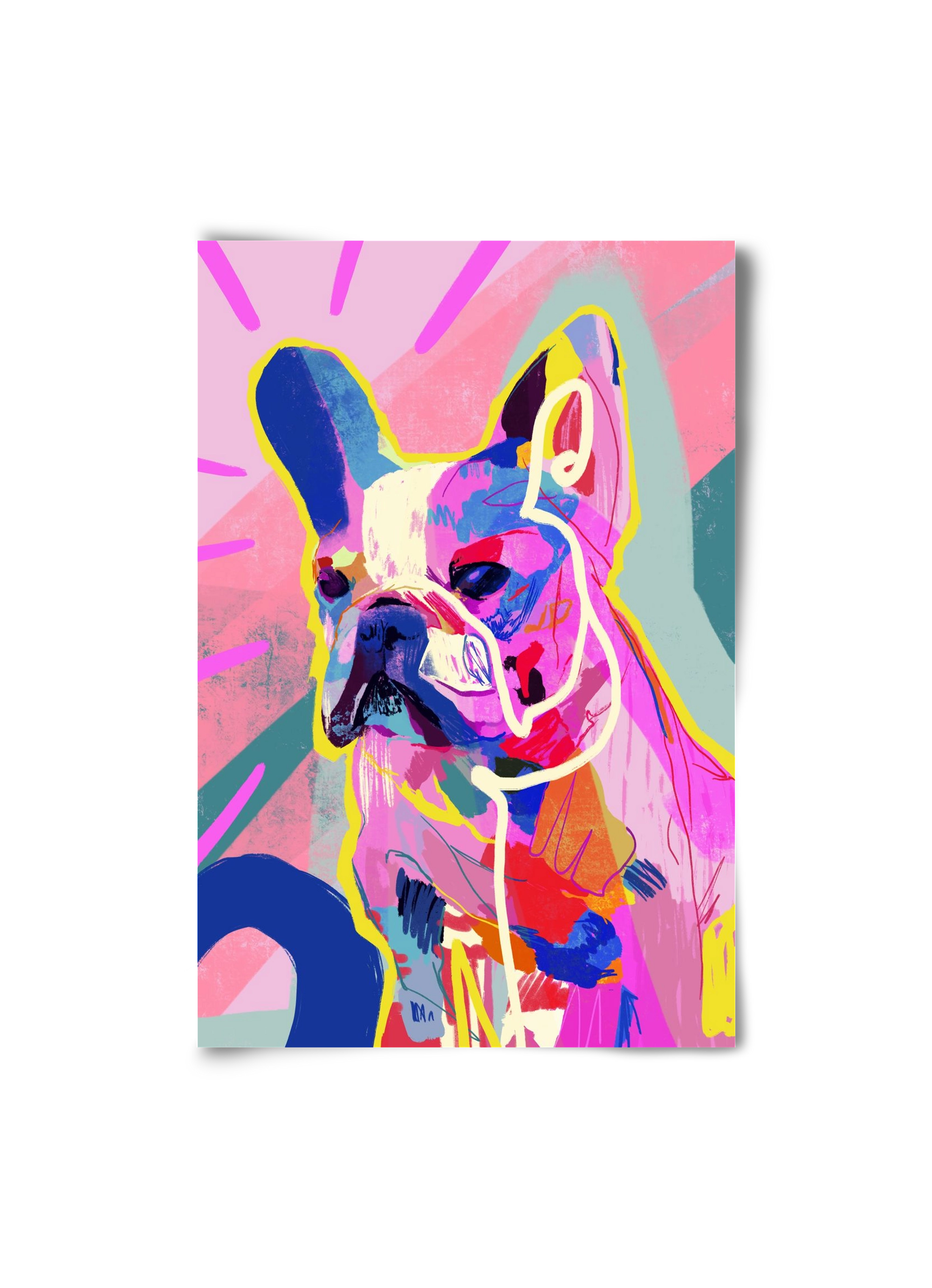 Frenchie, 20x30 cm, Keret nélkül