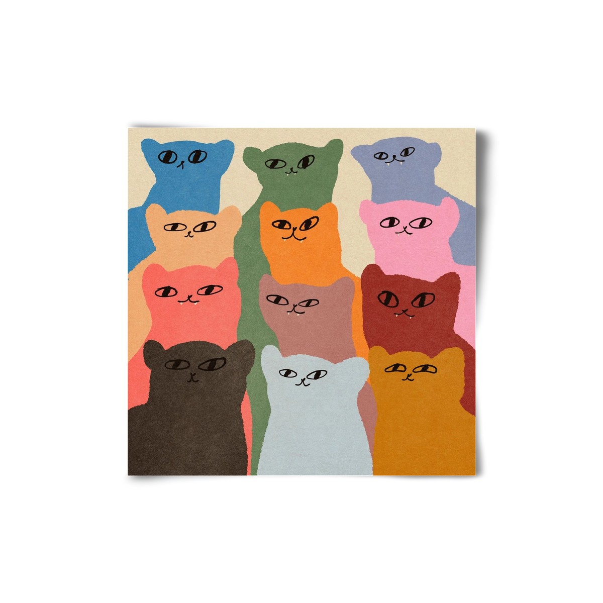 Cat chore, 20x20 cm, Keret nélkül