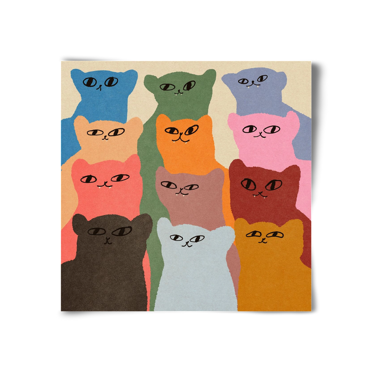 Cat chore, 30x30 cm, Keret nélkül