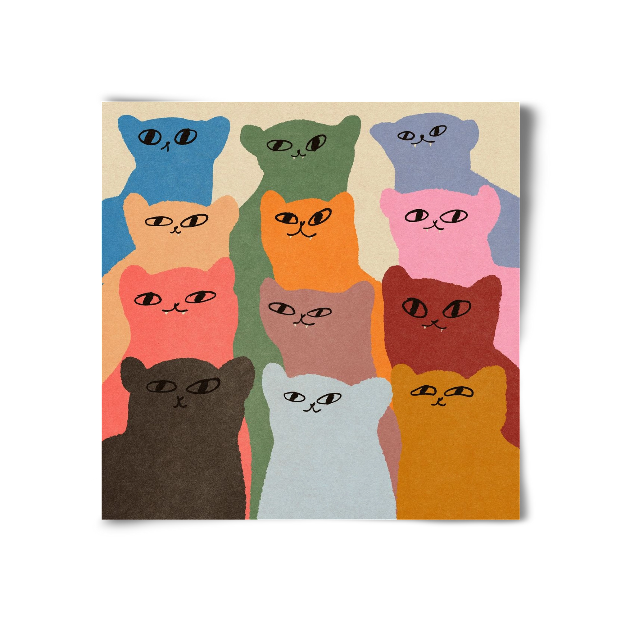 Cat chore, 30x30 cm, Keret nélkül