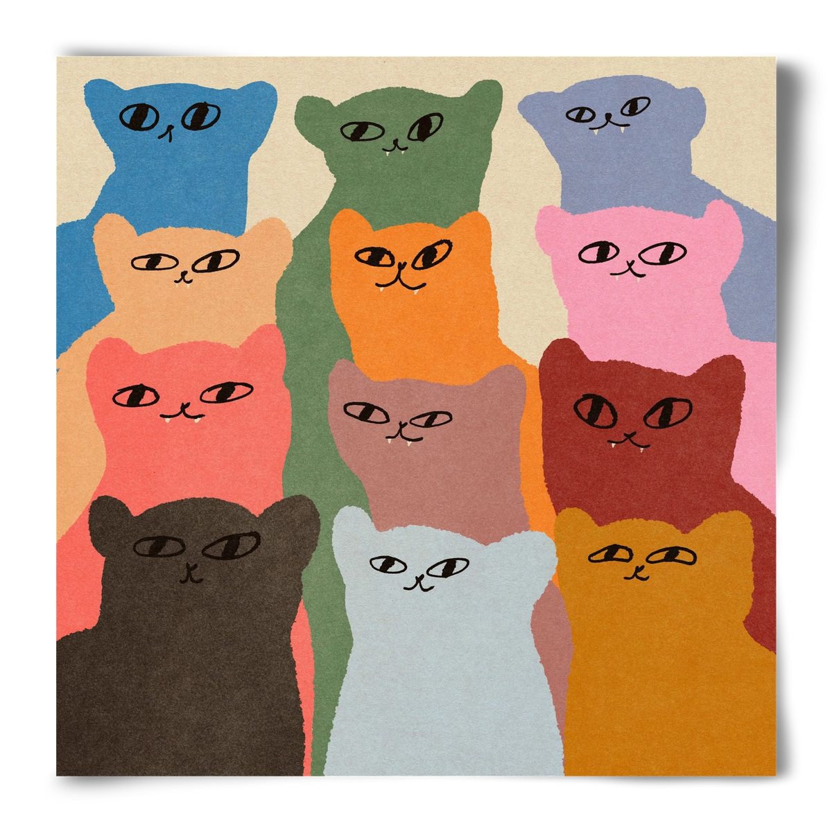 Cat chore, 50x50 cm, Keret nélkül