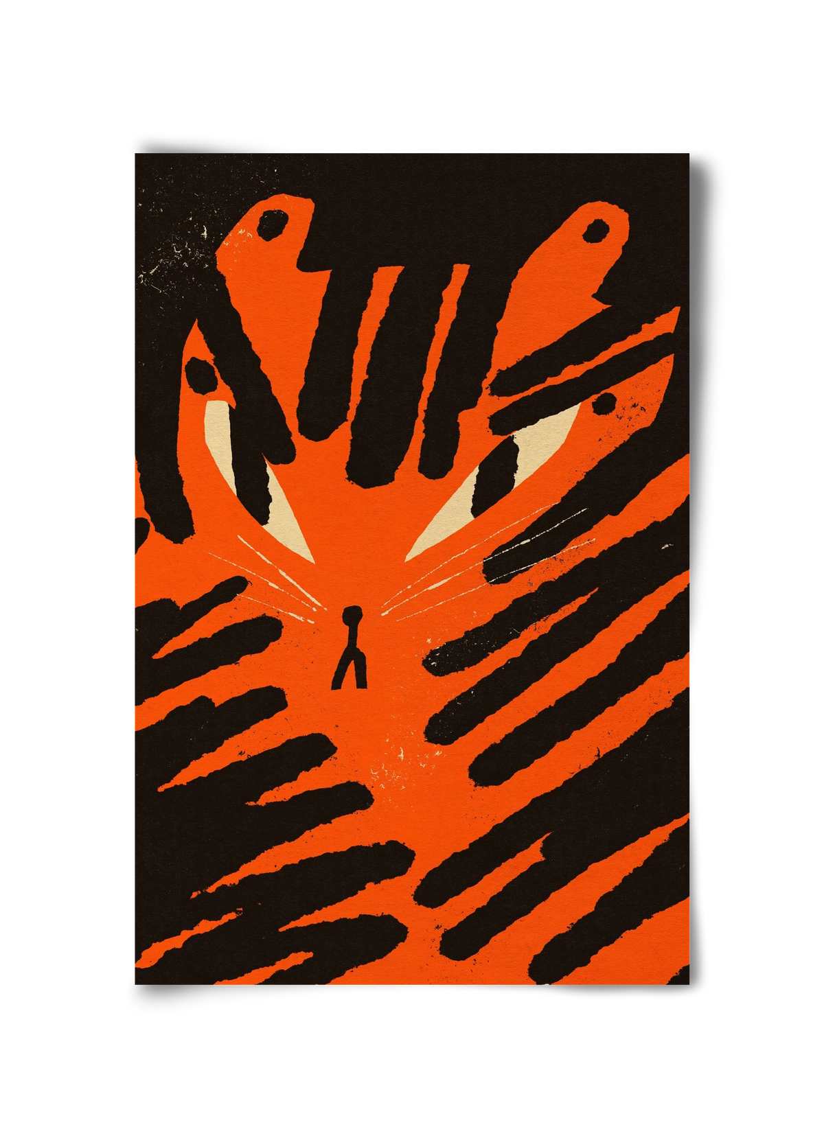 Angry tiger, 30x45 cm, Keret nélkül