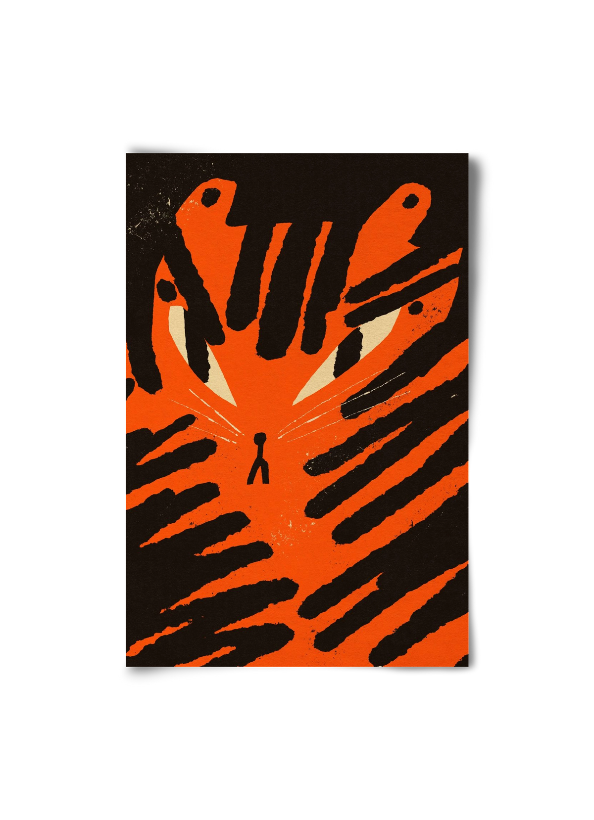 Angry tiger, 20x30 cm, Keret nélkül