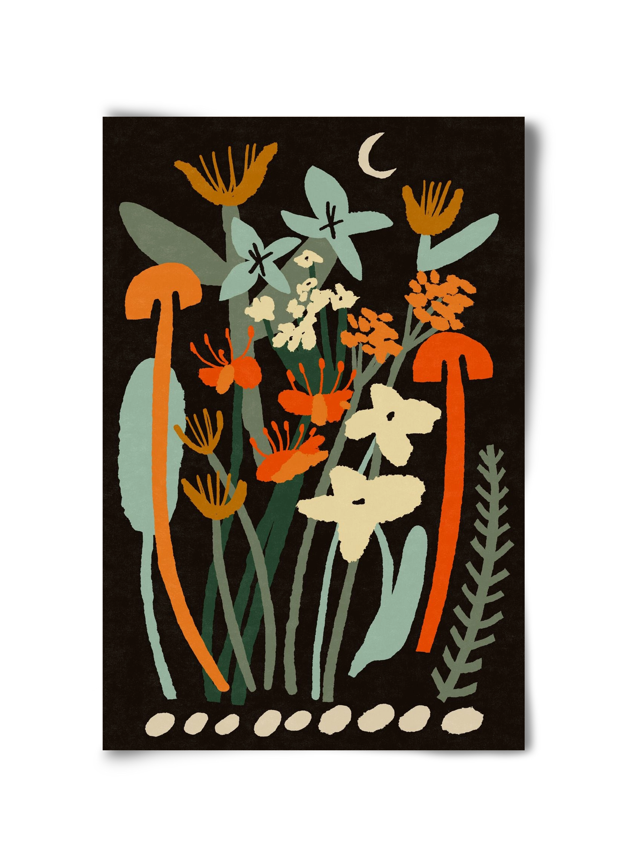 Late night flowers, 30x45 cm, Keret nélkül