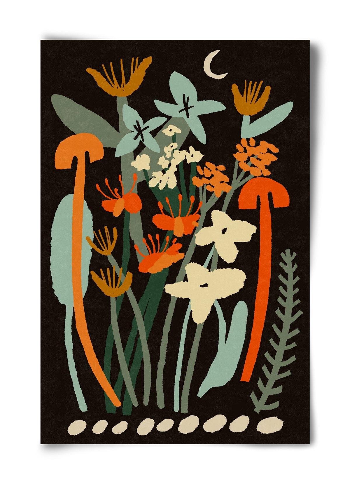 Late night flowers, 40x60 cm, Keret nélkül