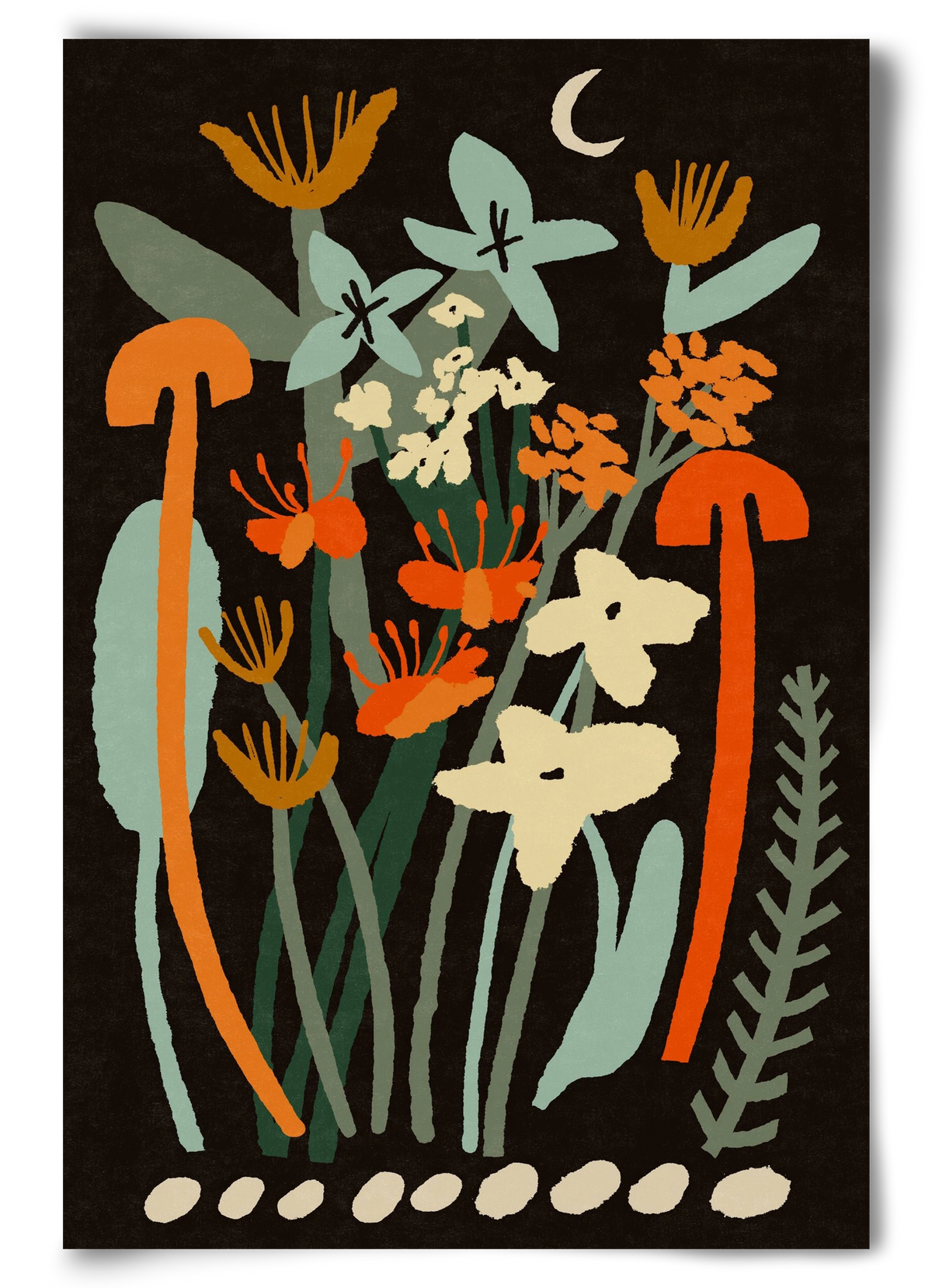 Late night flowers, 60x90 cm, Keret nélkül