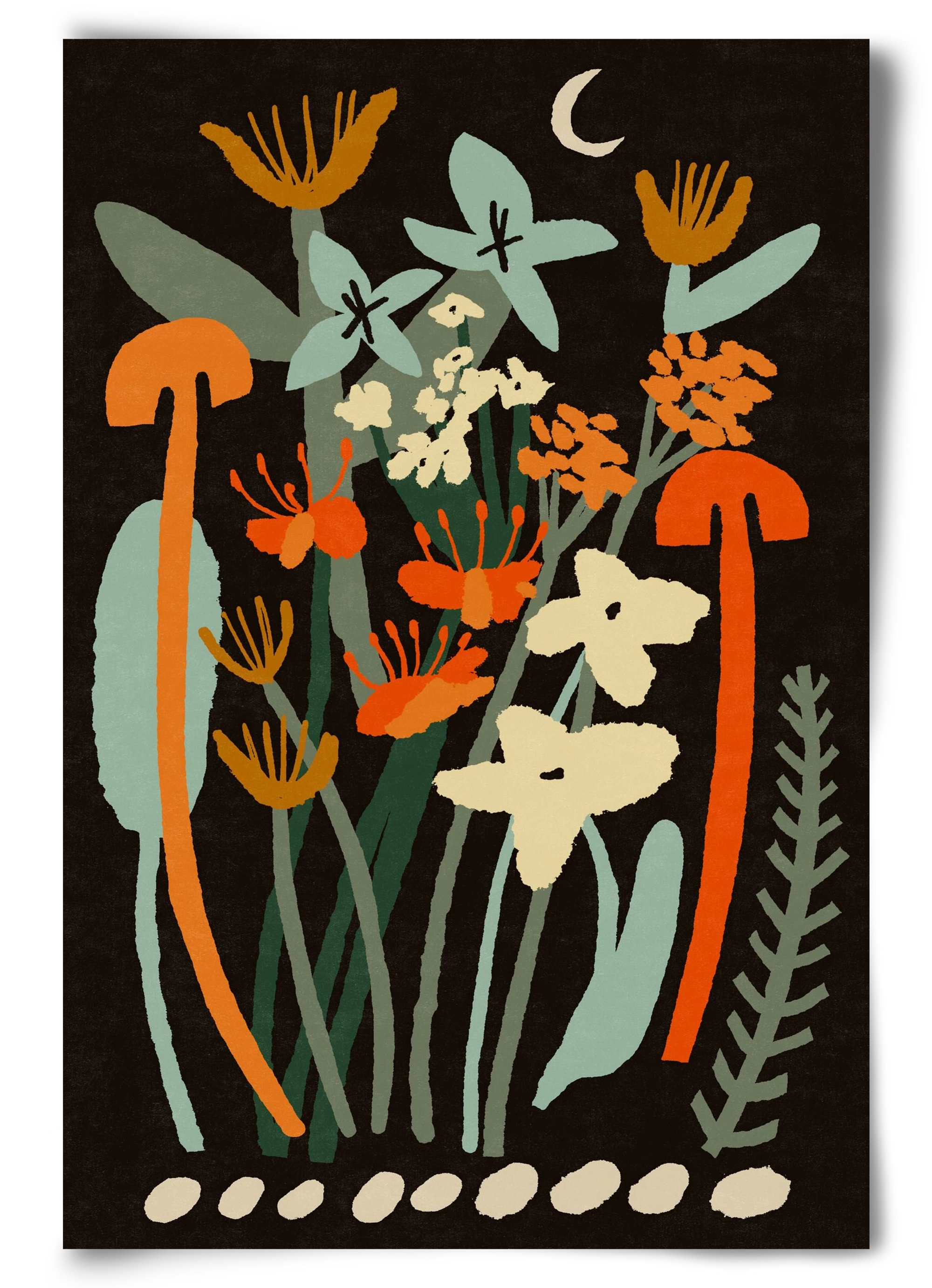 Late night flowers, 60x90 cm, Keret nélkül