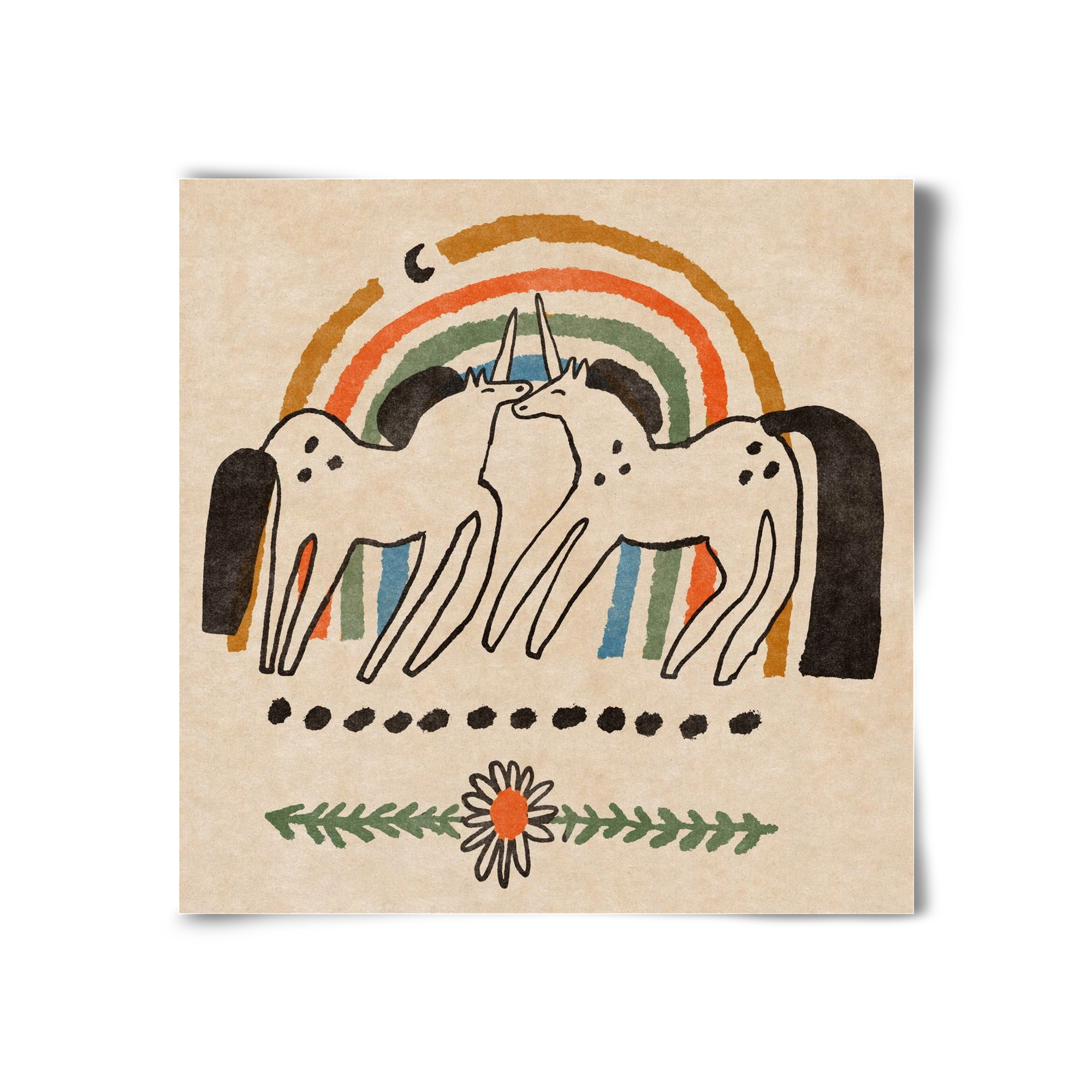 Unicorn love, 30x30 cm, Keret nélkül