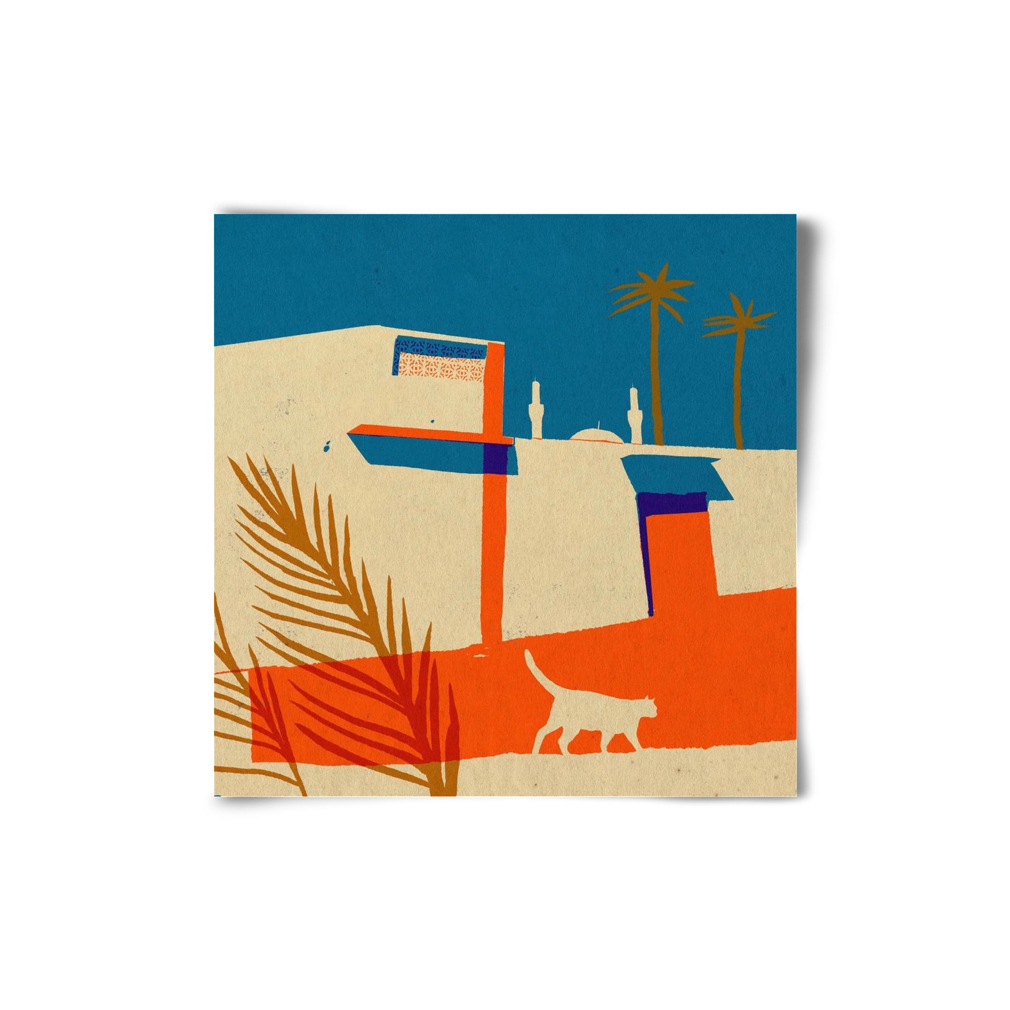 Dubai, 20x20 cm, Keret nélkül