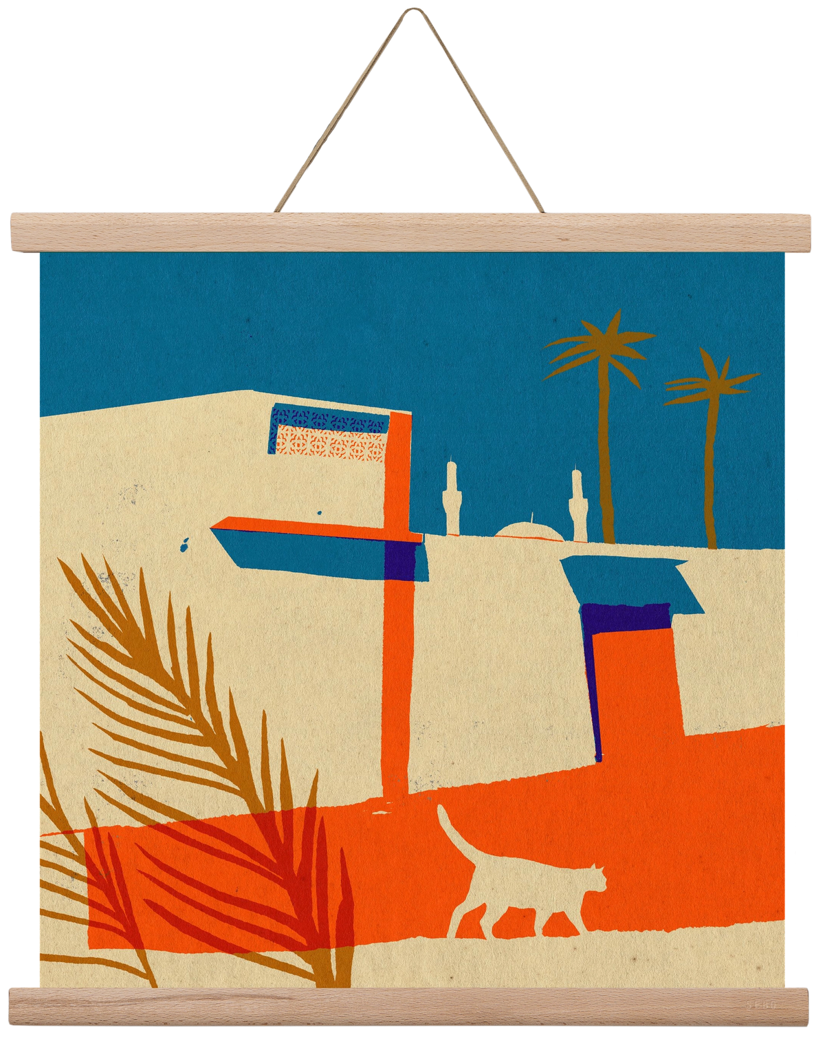 Dubai, 40x40 cm (40x40 cm), Tölgy akasztó