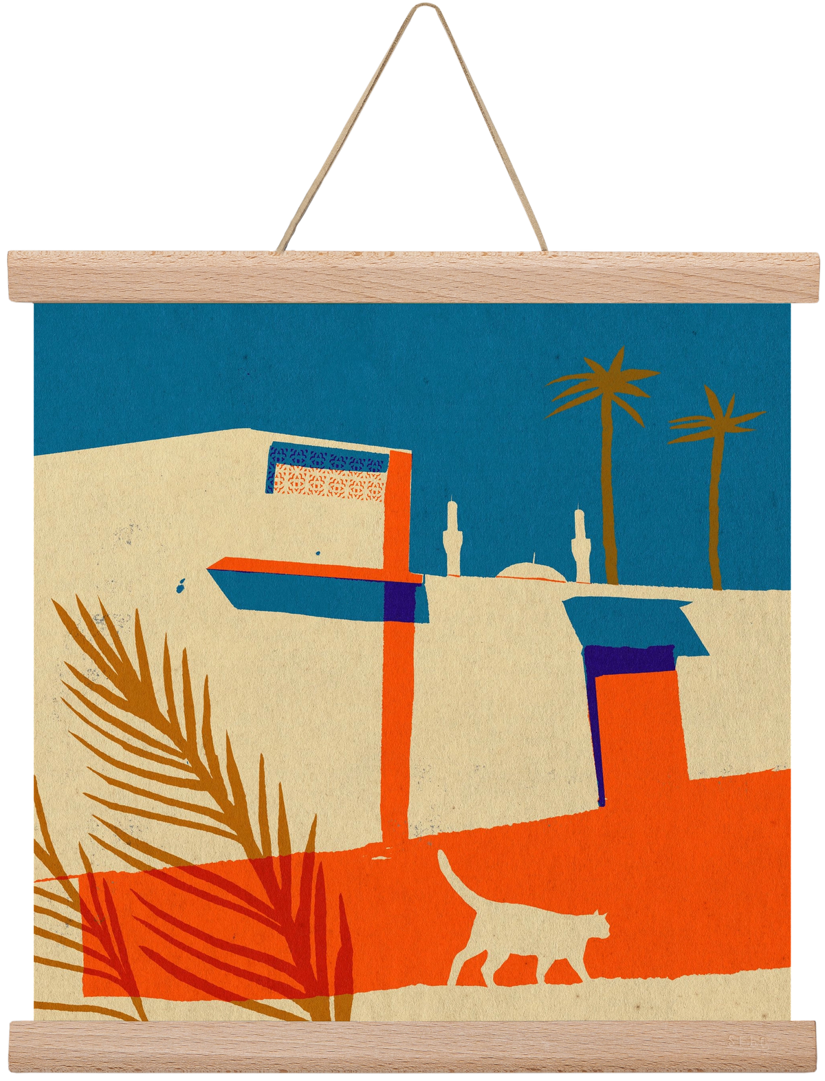 Dubai, 30x30 cm (30x30 cm), Tölgy akasztó