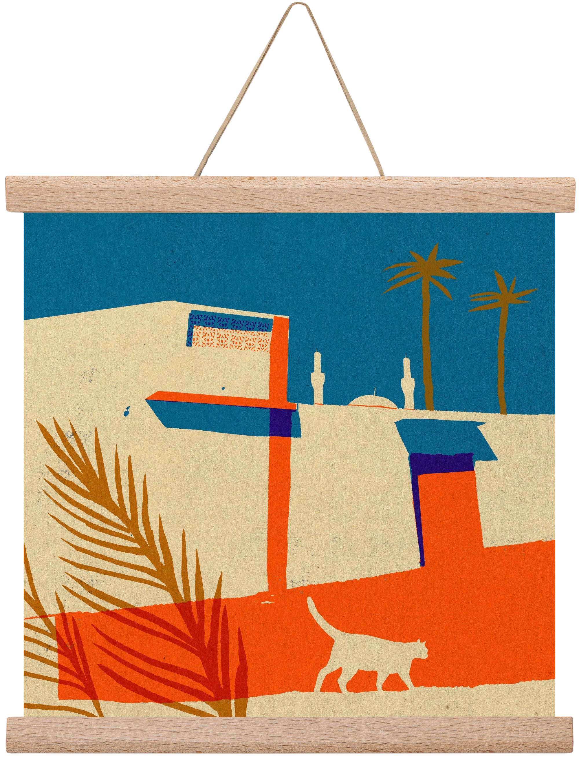 Dubai, 30x30 cm (30x30 cm), Tölgy akasztó