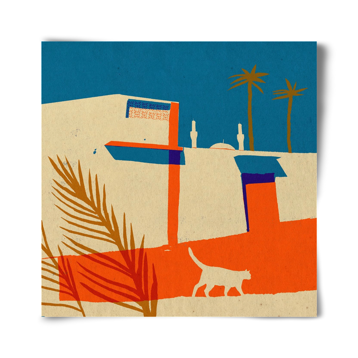 Dubai, 40x40 cm, Keret nélkül