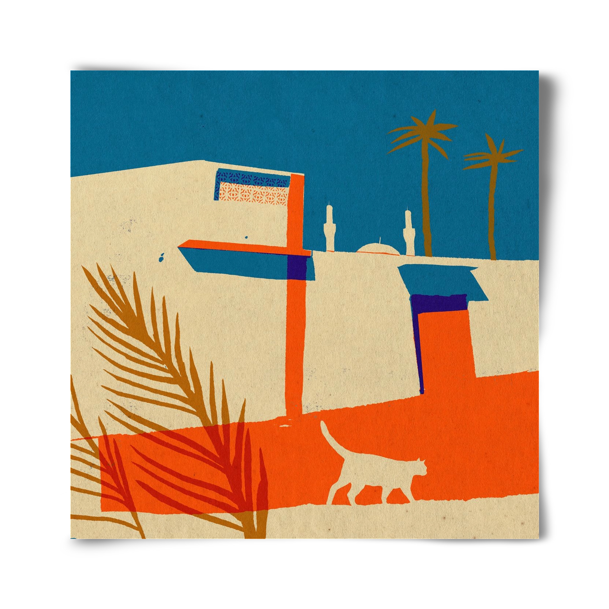 Dubai, 40x40 cm, Keret nélkül