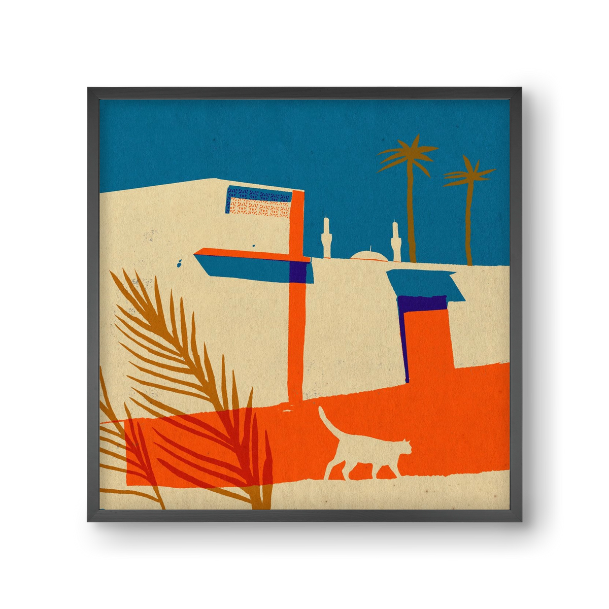 Dubai, 30x30 cm (30x30 cm), Fekete keret