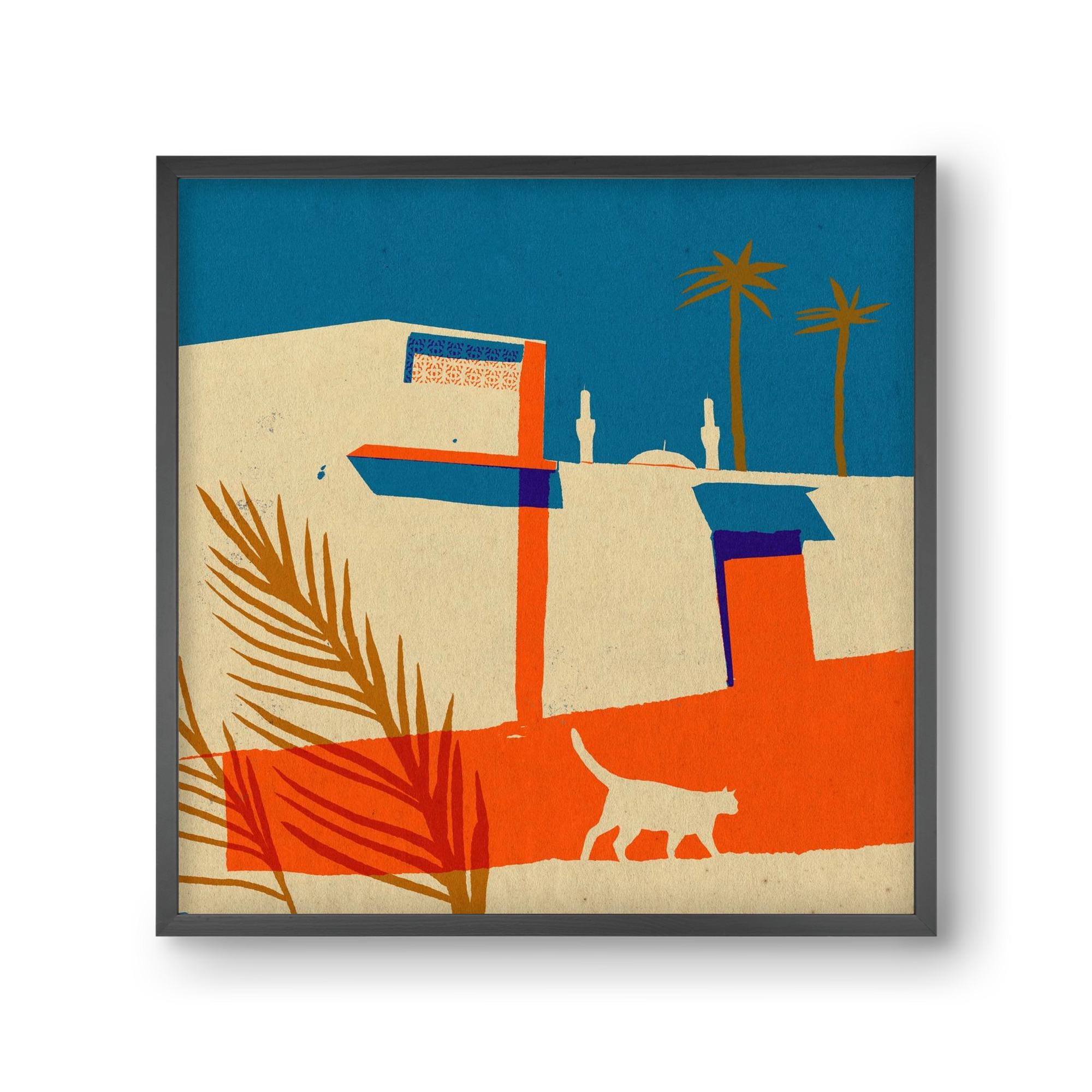 Dubai, 30x30 cm (30x30 cm), Fekete keret