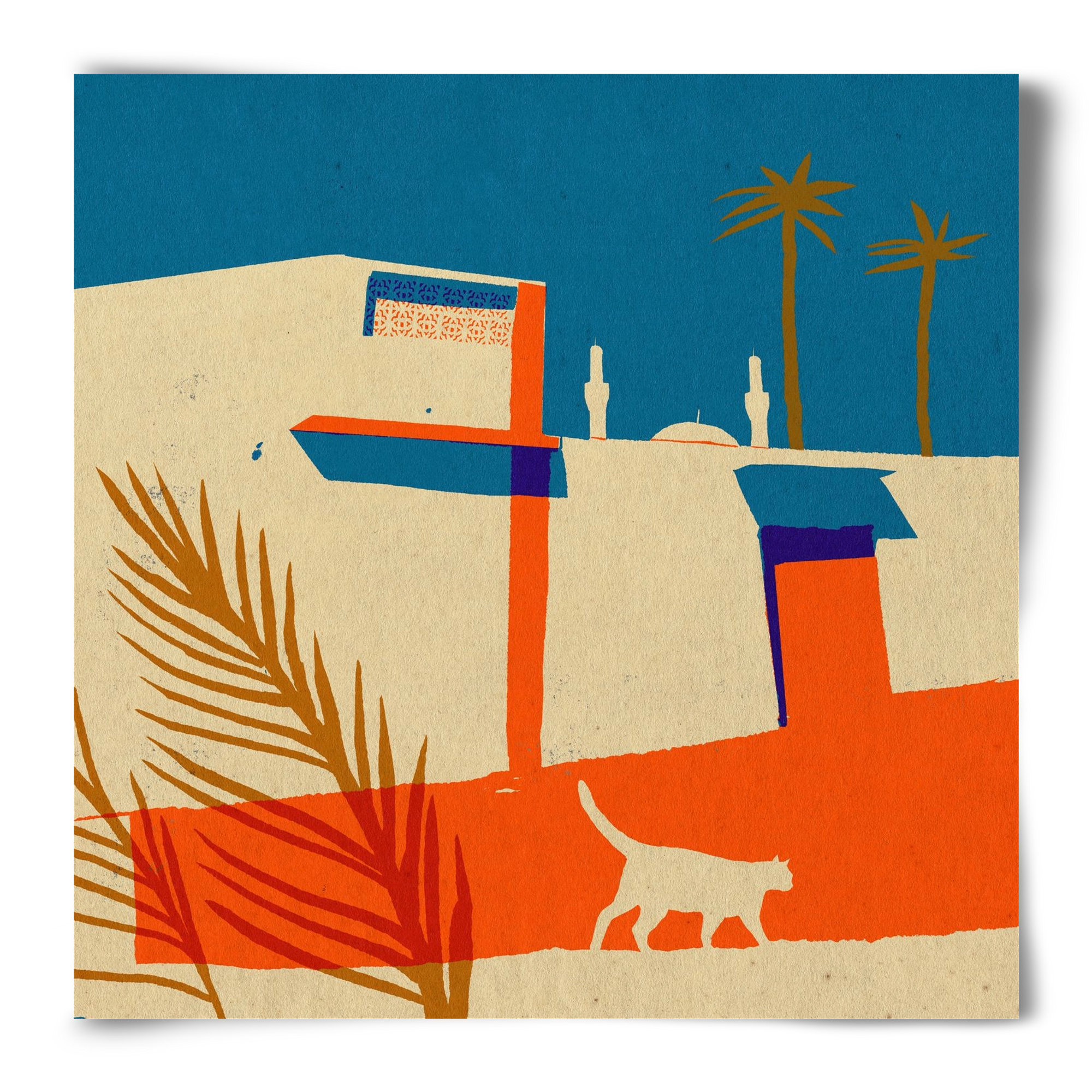 Dubai, 50x50 cm, Keret nélkül