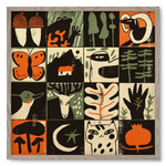 Totem of bukk, 50x50 cm (50x50 cm), Tölgy keret