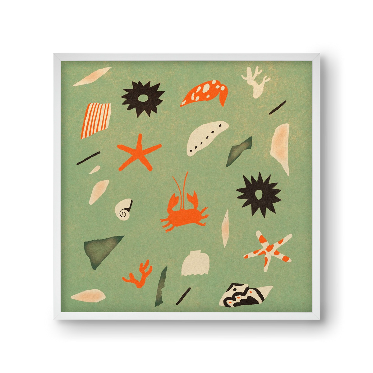Sealife, 30x30 cm (30x30 cm), Fehér keret
