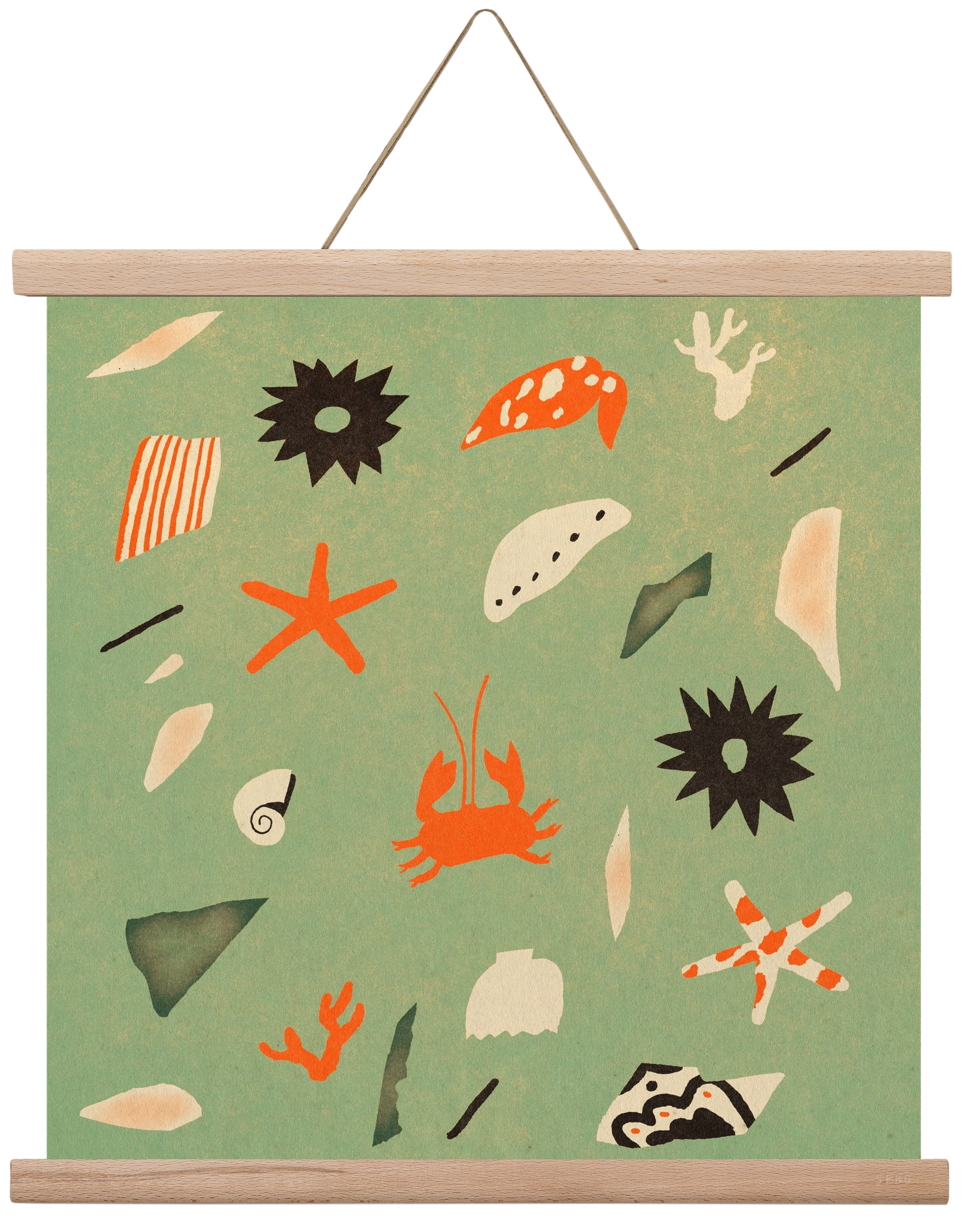 Sealife, 40x40 cm (40x40 cm), Tölgy akasztó