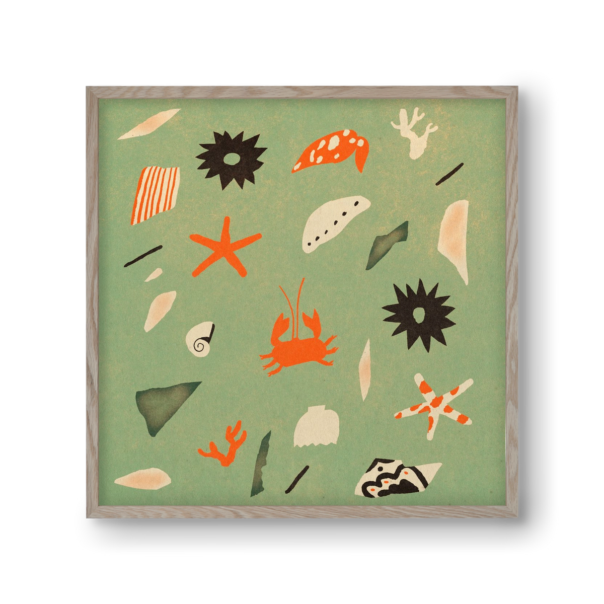 Sealife, 30x30 cm (30x30 cm), Tölgy keret