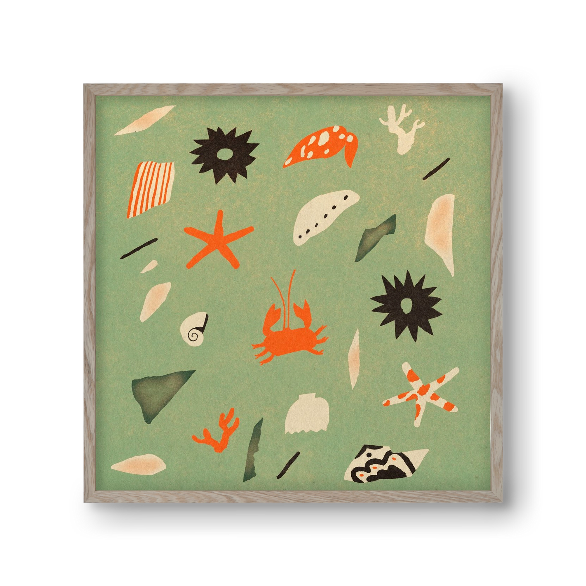 Sealife, 30x30 cm (30x30 cm), Tölgy keret