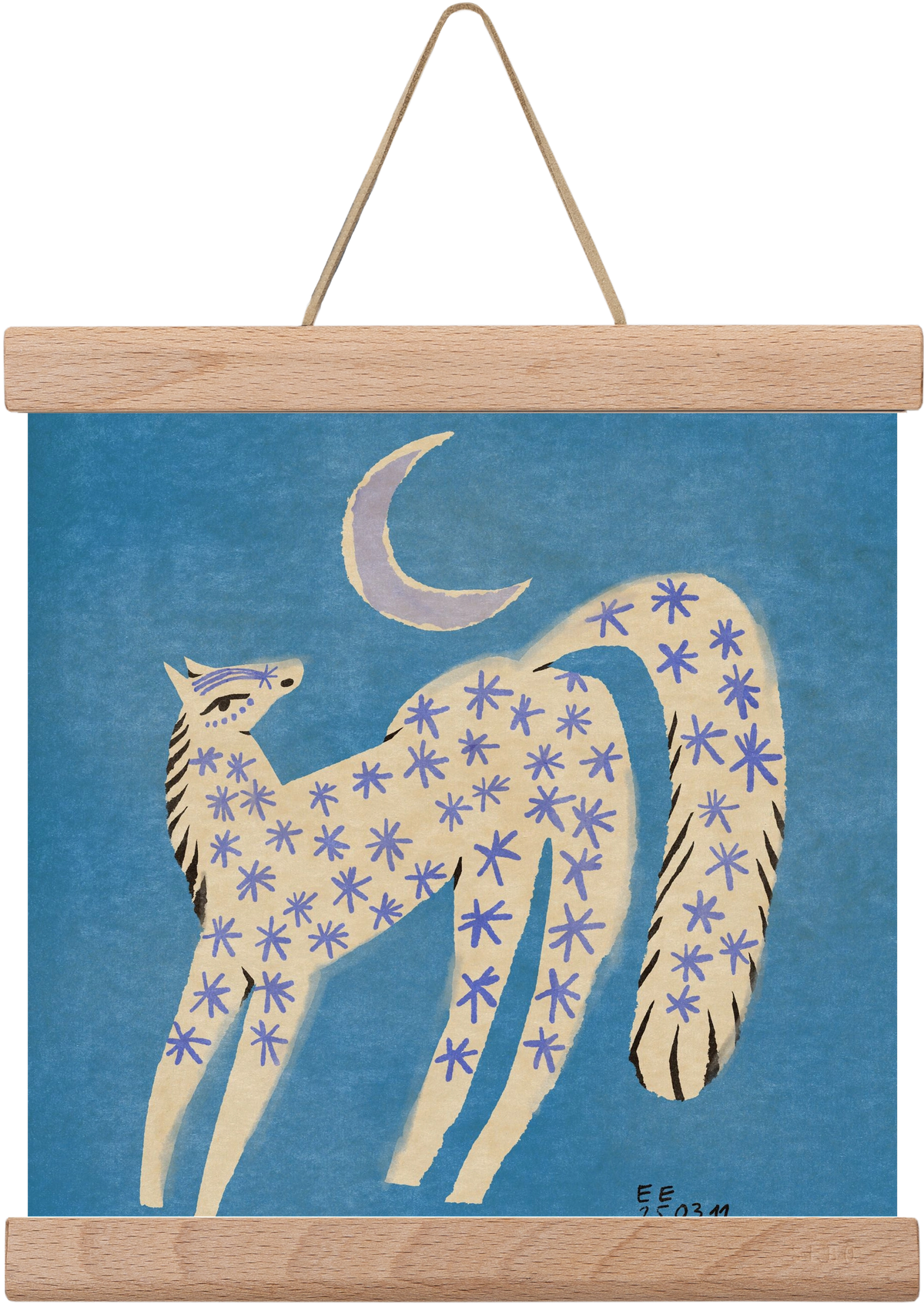 Star horse, 20x20 cm (20x20 cm), Tölgy akasztó