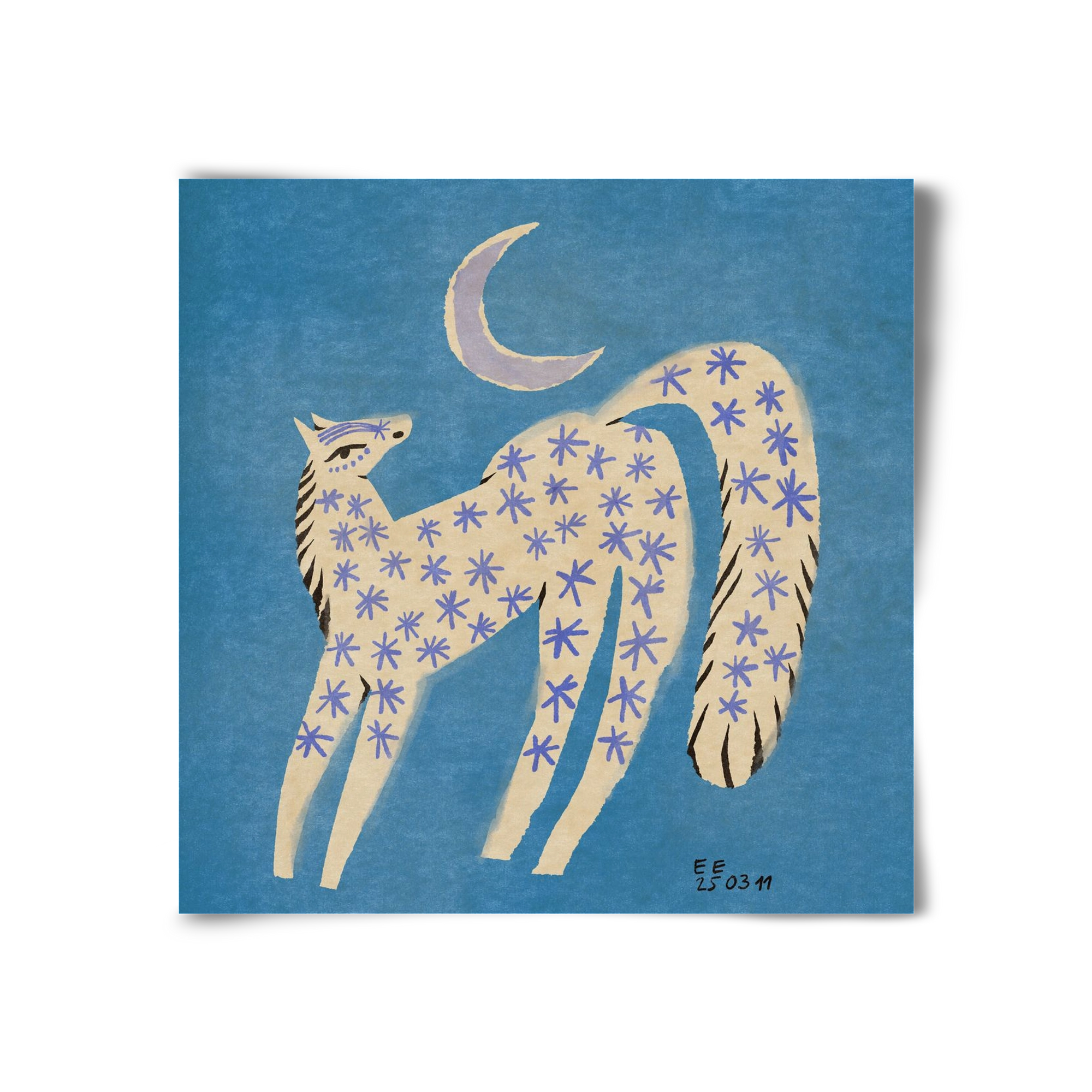 Star horse, 30x30 cm, Keret nélkül