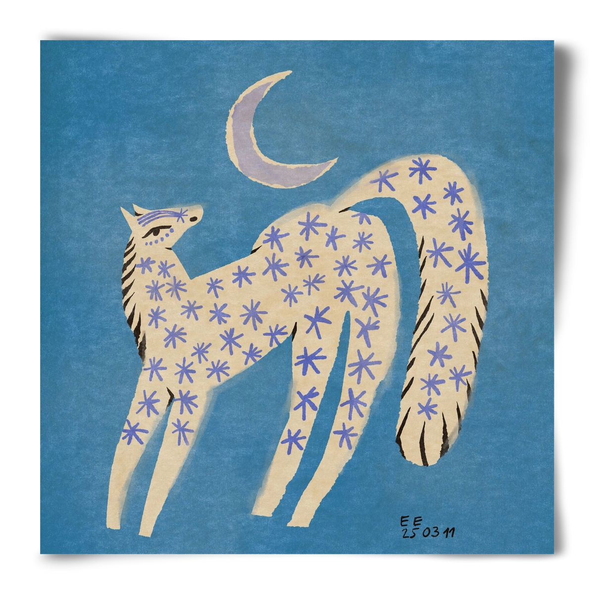 Star horse, 50x50 cm, Keret nélkül