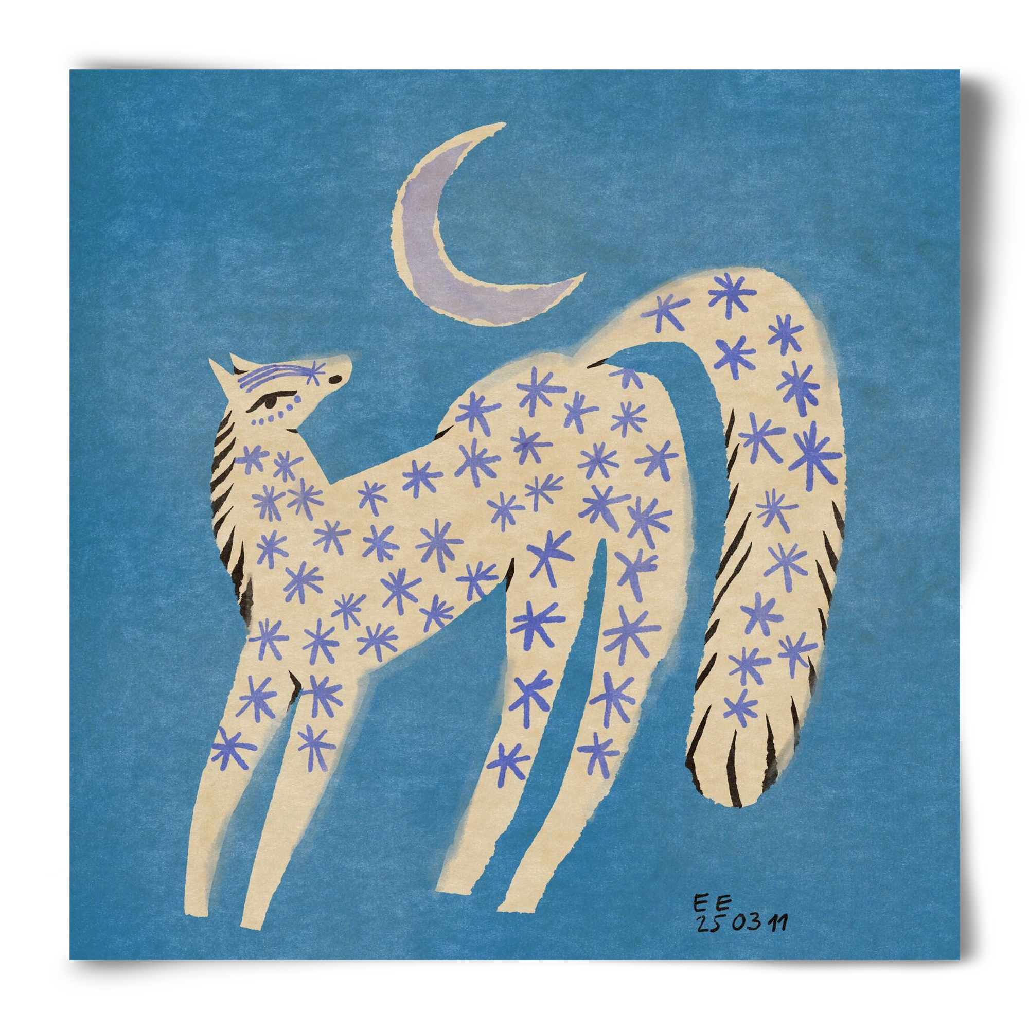 Star horse, 50x50 cm, Keret nélkül